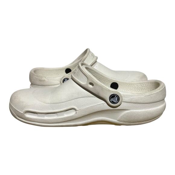 Crocs Specialist Women's 9 White Work Clogs Slip Resistant Comfort Shoes - Picture 5 of 8
